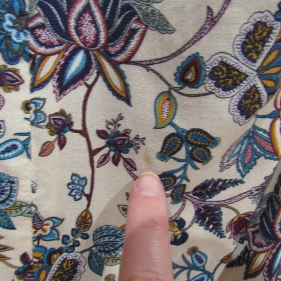 Zara Trafaluc Floral Cutout Blouse Size Medium VGUC - Picture 3 of 5